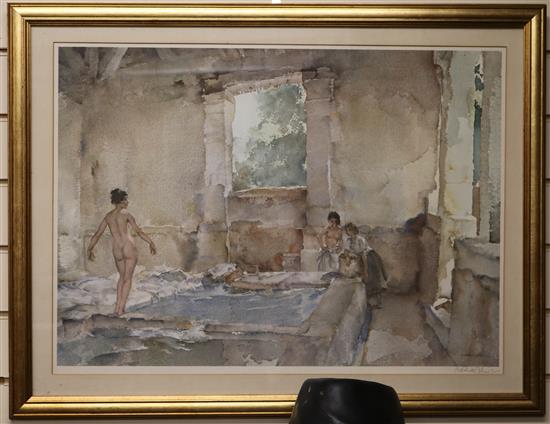 William Russell Flint, 3 limited edition prints, each signed in pencil, largest 51 x 67cm